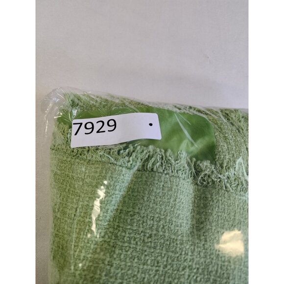 Sag Harbor Sz 8 Blazer Jacket Waffle Knit Fray Trim Pockets Chic Easter Pastel - Picture 12 of 12